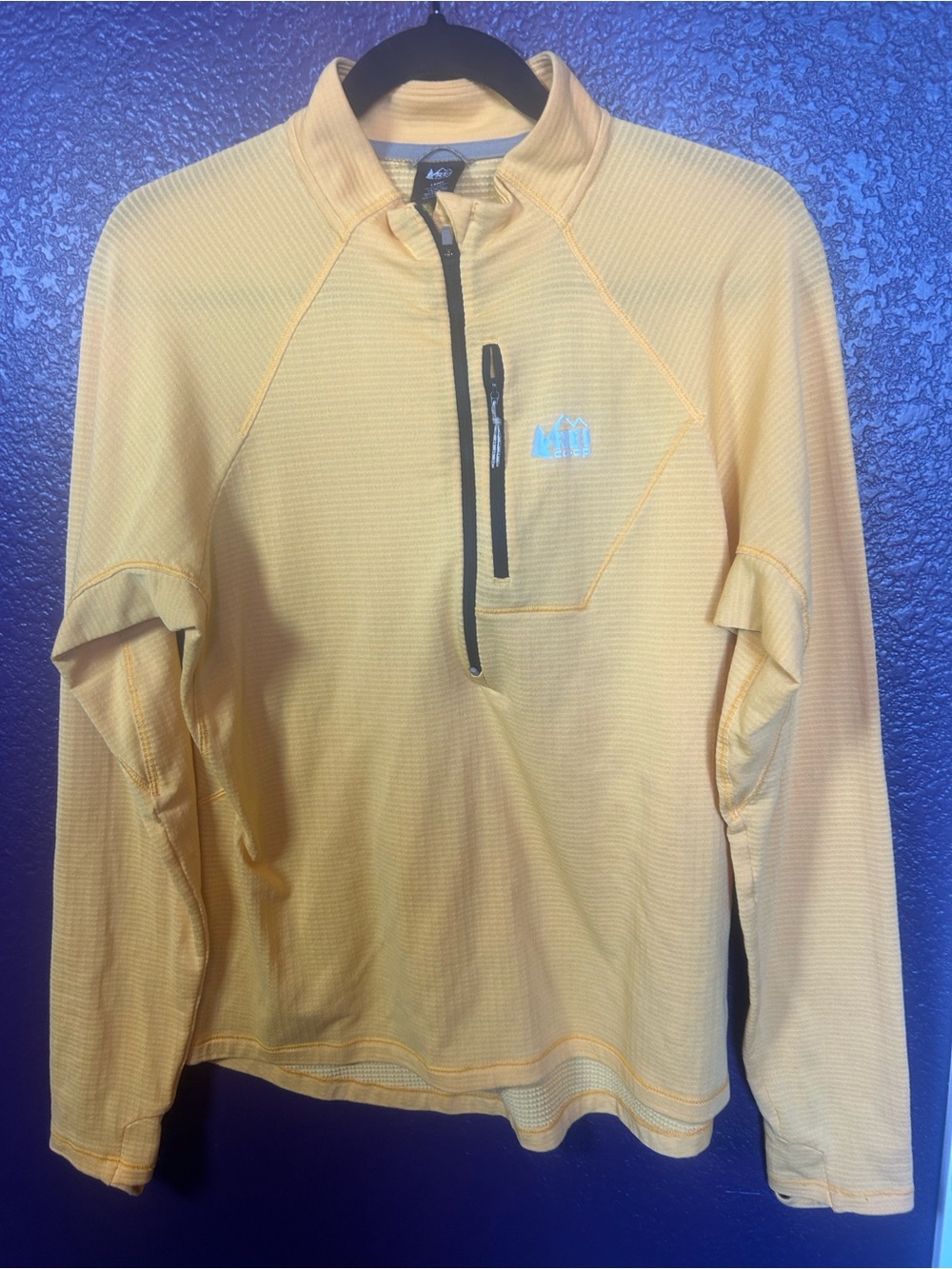 REI Co-op Men’s Swiftland Polartec Power Grid Fleece Quarter-Zip Pullover Large